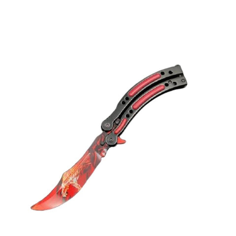 Counter Strike Couteau Papillon Rouge